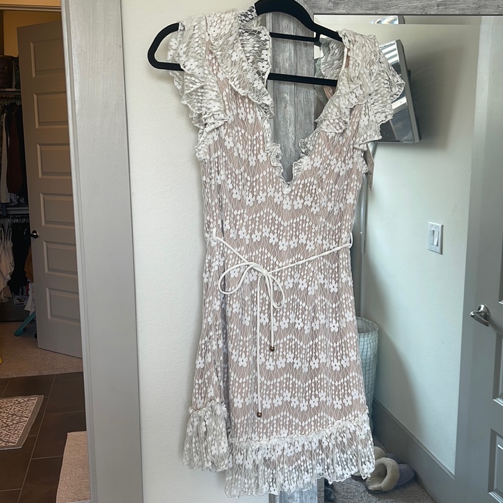 White / Beige Dress